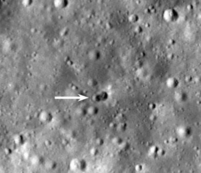 місяць кратер штучний об'єкт