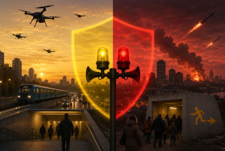 Жовта і червона тривога: як працюватимуть нові рівні небезпеки для бізнесу й транспорту