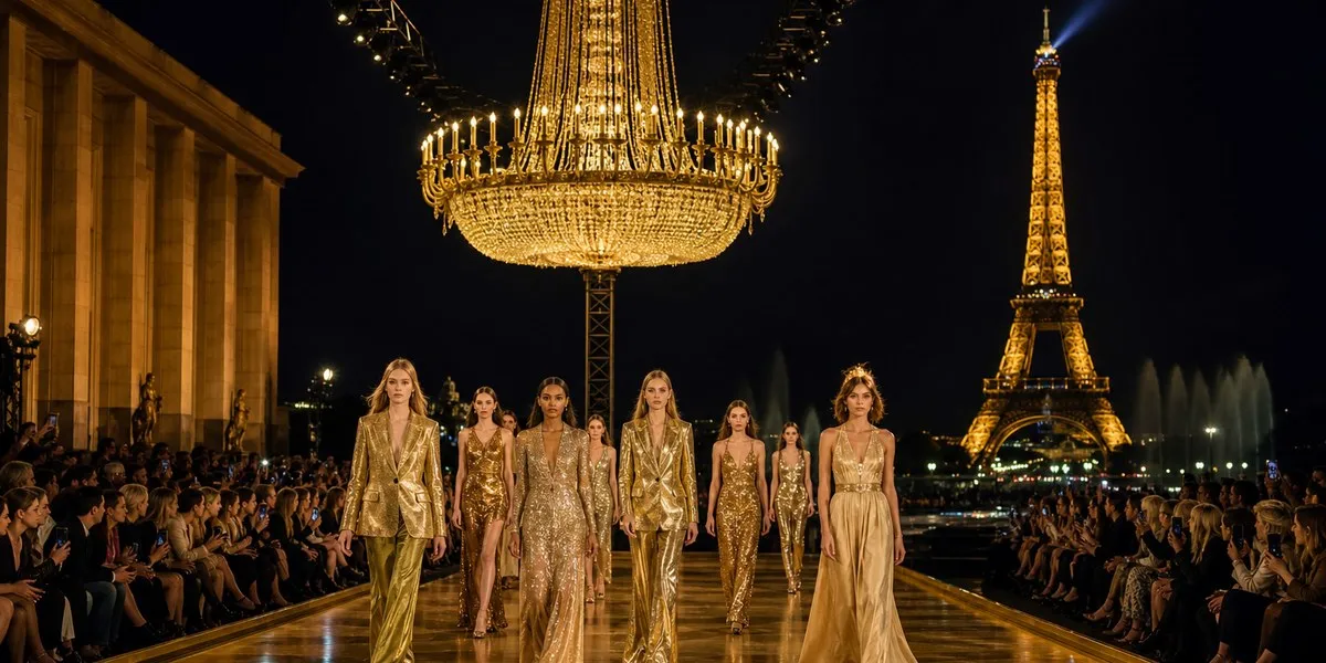Saint Laurent показав у Парижі майже повністю золоту колекцію весна–літо 2027